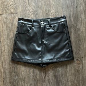 Vegan leather skirt